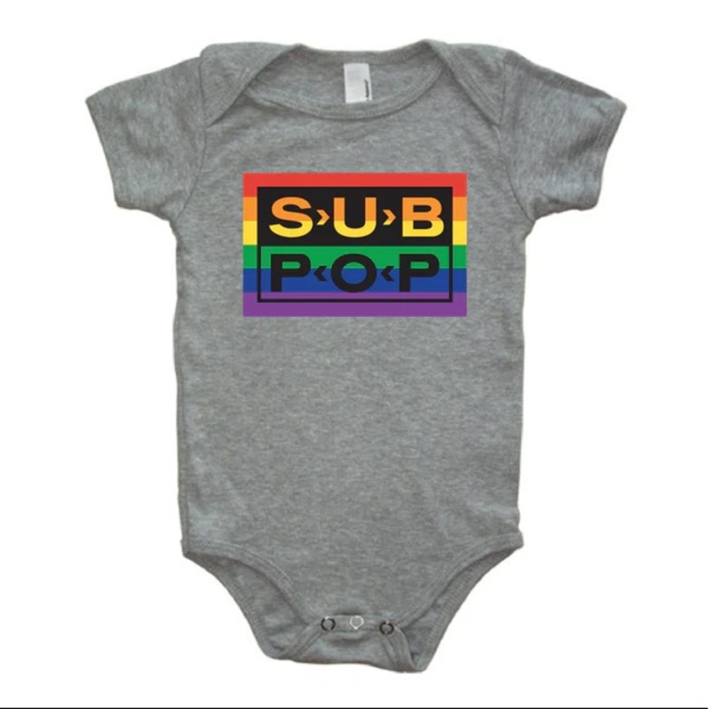 Sub Pop PRIDE baby onesie 🏳️‍🌈